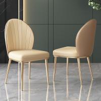 China Kitchen Modern Luxury Dining Chairs With Fleece / PU Seat on sale