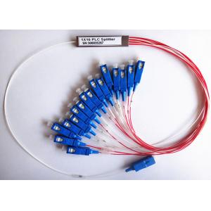 China 1×16 PLC Singlemode Fiber Optic Splitter with Steel Tube Package wholesale