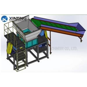 Industry Double Shaft Shredder , Plastic Waste Shredder Machine Blade SKD11