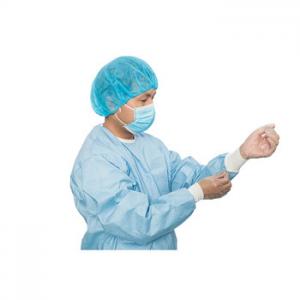 China Sterile SMS Non Woven Disposable Surgical Gown With Rib Cuffs supplier