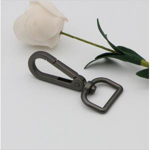 China New products zinc alloy gunmetal color 20.7 mm square snap hooks for handbag supplier