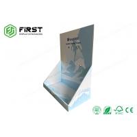 China Recyclable Custom Retail POP Counter Displays , PDQ Cardboard Counter Display With Hooks on sale