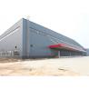 Portal Structure Prefabricated Metal Buildings , Galvanized Prefab Steel