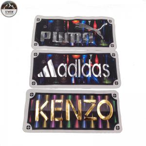 3D Brand Logo Custom Leather Patches , Custom Name Patches For Handbag / Hoodie