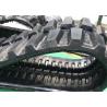 China Mini Black Excavator Rubber Tracks 350 X 52.5 X 104 With Steel Wire Inside wholesale