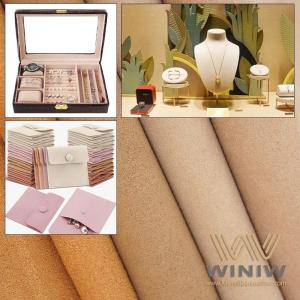 China DMF Free Suedette Fabric Vinyl Leather Material For Show Case supplier