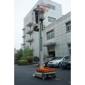 China Vertical Mast Type One Man lift Electric Aerial Work Platform Order Picker For Warehouse wholesale