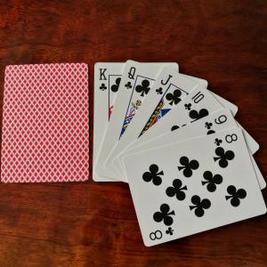 China Double Poker Coating Casino Cards , Paper / Plastic High End Playing Cards supplier