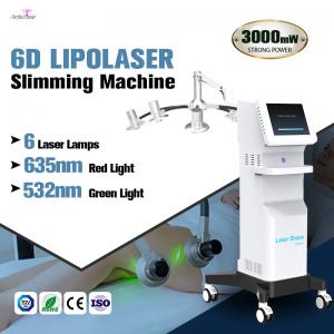 China Non Invasive Laser Liposuction Machine 6D Body Slimming Weight Loss 600W supplier