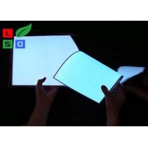 Warm White  AC100-240V EL Light Panel Customized ShapeROHS Approved
