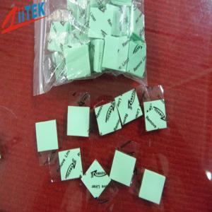 China Ultrasoft CPU Heatsink Pad Thermal Gap Filler 1.5 W/m-K Green Thermal Silicone Pads 45 Shore 00 TIF100-07S supplier