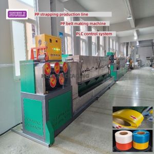 China High Speed PLC PP Strapping Band Making Machine With 100cc Metering Pump wholesale