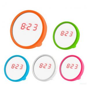 New creative gift product led mirror alarm clock toy