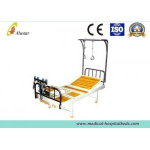 China Double Arm Stainless Steel Crank Hospital Orthopedic Adjustable Beds with Traction Shelf (ALS-TB06) supplier