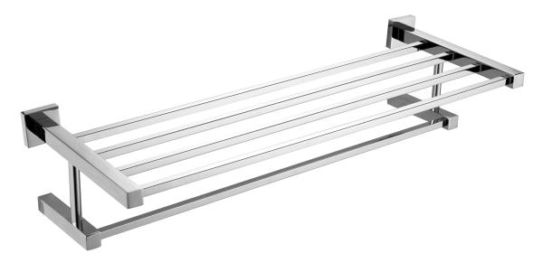 Elegant Towel Shelf Double Layer Towel Rack for Bathroom Accessories