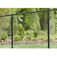 China 30mm-60mm Mesh 5ft Black Chain Link Fence 6 Ft Vinyl Coated on sale