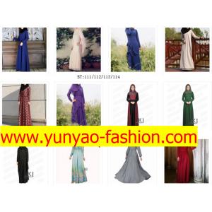 High quality printedfashionable silk women muslim long skirt