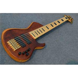 Custom Shop ELM Body Maple Fingerboard Bass Guitar China 6 String Bass Guitar Fingerboard Free shipping