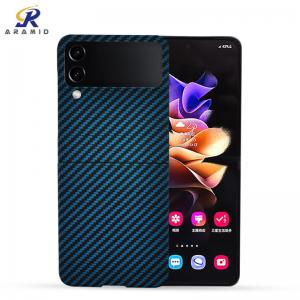 Customized Logo Magnetic Aramid Carbon Fiber Cell Phone Case For Samsung Flip 4