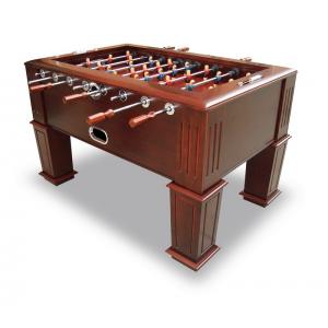 China Wood Veneer Frame Heavy Duty Football Table With Durable Solid Steel Rod supplier