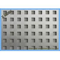 China Square Holes Perforated Metal Panel Facade SS Plates Excellent Visibility on sale