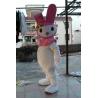 China pink rabbits mascot cartoon cosplay costume wholesale