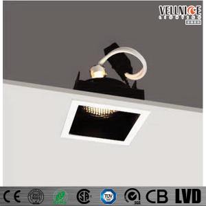 China 30 Degree Tilt MR16 Recessed LED Downlight Square Shape , Led Ceiling Downlights supplier