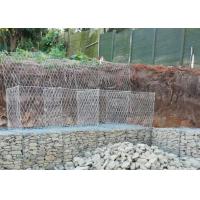 Hexagonal Hole Gabion Wall Wire Mesh Hot Dipped Galvanized / PVC Coated