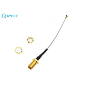 China MCX Female Bulkhead To IPEX UFL Connector Pigtail Jumper 1.13mm Extension Cable supplier