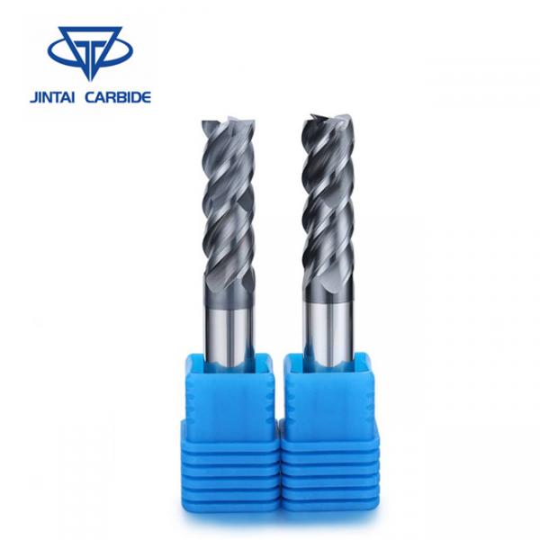 Carbide End Mill 4 Groove Cutting Tool , CNC Safety Milling Tools