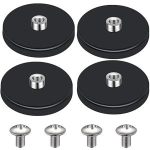 OEM/ODM Rubberized Magnet Mount Base With Threaded Nuts Bolts