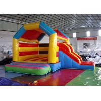 China Funny Inflatable Combo Slide Bounce House / Moonwalk Bouncer For Playground on sale