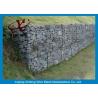 Cage Rock Gabion Wire Mesh , Containment Pvc Coated Gabion Baskets