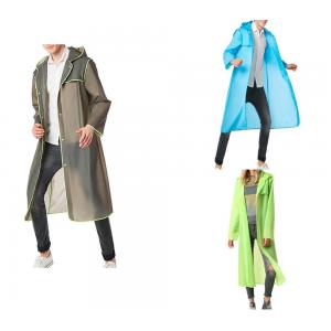 Lightweight Pullover Rain Jacket , EVA Rain Jacket With Hood Any Size Available