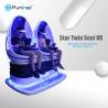 China Blue White Color Two Seats 9D VR Ride Cabin Cinema Virtual Reality simulator For Kids Amusement Park​ wholesale