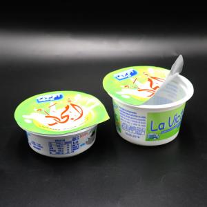 China PP Round Yogurt Foil Lid Eco Friendly Recyclable Adhesives For Coffee Water Cups supplier