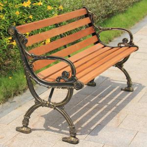 China Bao Tuo outdoor thickening of cast iron park chairs lounge chairs red 1.25 meters BTC-047 supplier