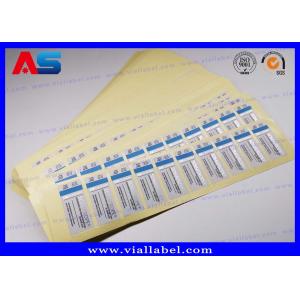China Water - Proof 2 Dram Vial Labels Peptide Bottle Sticker For Bodybuilding Peptide Hcg supplier