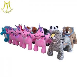 China Hansel wholesale animals battery cars electric plush animal toy rides supplier