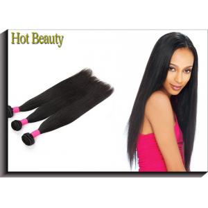 China Soft & Thick Virgin Human Hair Extensions Silky Straight Natural Black supplier
