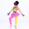 Jazz Tap Costumes Polka Dot Tutu Skirt Attached Pants Sequin Vest With Zebra