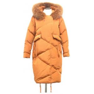 China Customized Women's Heavy Down Jacket , Basic Windproof Down Coat With Hood supplier