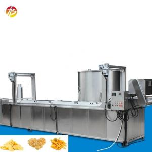 China Automatic Continuous Potato Chips Frying Machine for Food Shop 2500*1000*2400 Size supplier