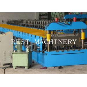 China Floor Galvanized Steel Decking Panel Roll Forming Machine PLC Control System supplier