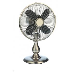 China High Speed Oscillating Personal Electric Fan 12 Inch Adjustable Tilt Brush Nickel supplier