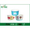 10 oz 12 oz 16 oz Pape desechables helado Copas, Personalizado reciclable yogurt