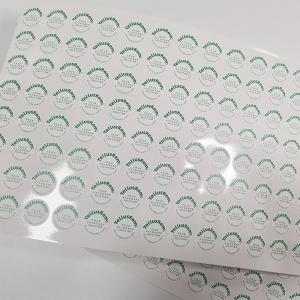 Blank Printed Anti Counterfeit Labels Adhesive Eggshell Sticker Paper