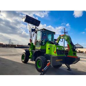 China A máquina escavadora do backhoe do carregador com o disjuntor da segadeira do eixo helicoidal luta o mini carregador do backhoe para a venda supplier