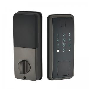 China Silver Smart Deadbolt Door Lock RFID Card Fingerprint Door Lock supplier