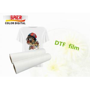 60cm Width PET DTF Transfer FIlm Roll To Roll For Textiles